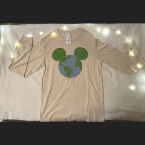Earth Day Mickey Mouse Graphic Long Sleeve
